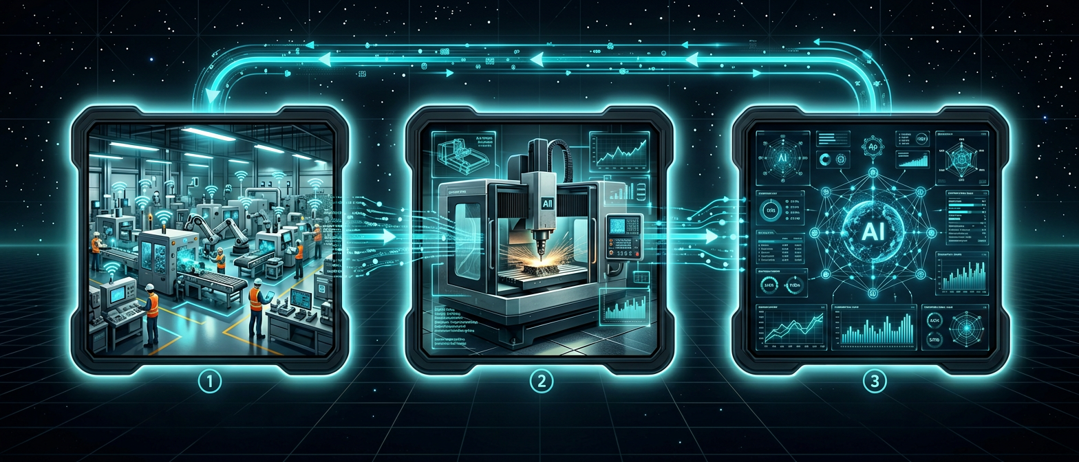 Ekosysteemikaavio: Factory Online → Autopilot+ → Planning Online
